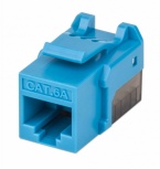 Intellinet Jack de Red Cat6a, UTP, RJ-45, Azul/Negro