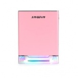 Gabinete In Win A1 Plus Pink con Ventana RGB, Mini-Tower, Mini-ITX, USB 3.2, incluye Fuente de 650W, Rosa