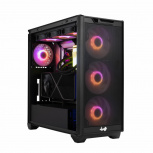 Gabinete InWin D5, Midi-Tower, ATX/EATX/Micro-ATX/Mini-ITX, USB 3.0, sin Fuente, 1 Ventilador Instalado, Negro image