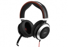 Jabra Audífonos con Micróno Evolve 80 UC Stereo, Alámbrico, 3.5mm/USB, Negro/Plata