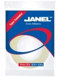 Janel Cinta Adhesiva, 1 Rollo de 18mm x 33m, Transparente