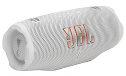 JBL Bocina Portátil Charge 6, Bluetooth, Inalámbrico, USB-C, 45W, Blanco - Resistente a Polvo/Agua