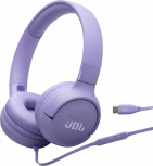 JBL Audífonos con Micrófono Tune 520C, Alámbrico, USB-C, Morado