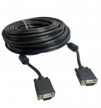 Jendrix Cable VGA (D-Sub) Macho - VGA (D-Sub) Macho, 30 Metros, Negro