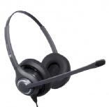 JPL Diadema con Micrófono JPL-611-IB, Alámbrico, 3.5mm, Negro