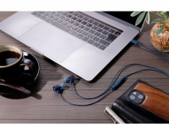 JVC Audífonos Intrauriculares con Micrófono HA-FR29UC, Alámbrico, Cancelación de Ruido, 1.2 Metros, USB-C, Azul - Imagen adicional 2