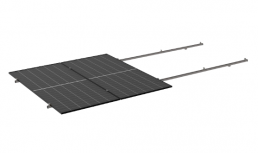 K2 Systems Juego de Montaje en Horizontal para Panel Solar K2-CR-8P-1303-R, 8 Paneles, Inclinación de 0°, hasta 1303mm - 200km/h