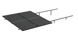 K2 Systems Juego de Montaje en Horizontal para Panel Solar K2-ST-4P-1303-16-R, 4 Paneles, Inclinación de 16°, hasta 1303mm - 200km/h