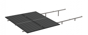 K2 Systems Juego de Montaje en Horizontal para Panel Solar K2-ST-4P-1303-16, 4 Paneles, Inclinación de 16°, hasta 1303mm - 160km/h