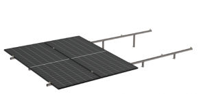 K2 Systems Juego de Montaje en Horizontal para Panel Solar K2-ST-7P-1303-24-R, para 7 Paneles, inclinación de 24°, hasta 1303mm - 190km/h