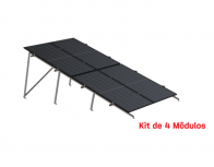 K2 Systems Kit de Montaje para 4 Paneles, 20°, 1303mm - 160km/h