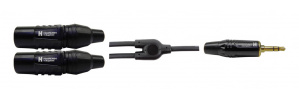 Kapton Cable 3.5mm Macho - 2x XLR Macho, 3 Metros