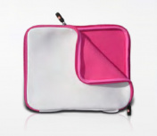 Key Media Funda de Neopreno MA009 para Laptop 10.5", Blanco/Rosa