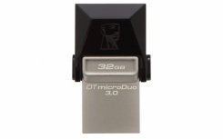 Memoria USB Kingston DataTraveler microDuo 3.0, 32GB, USB 3.0 OTG, Lectura 70MB/s, Escritura 15MB/s, Negro image