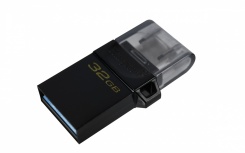 Memoria USB Kingston microDuo3 G2, 32GB, USB/Micro USB 3.0, Lectura 80MB/s, Negro - Imagen adicional 3