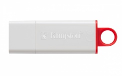 Memoria USB Kingston DataTraveler I G4, 32GB, USB 3.0, Blanco/Rojo - Imagen adicional 1