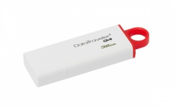 Memoria USB Kingston DataTraveler I G4, 32GB, USB 3.0, Blanco/Rojo - Imagen adicional 2