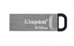 Memoria USB Kingston DataTraveler Kyson, 512GB, USB 3.2, Lectura 200MB/s, Plata