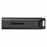 Memoria USB Kingston DataTraveler Max, 256GB, USB C 3.2, Lectura 1000MB/s, Escritura 900MB/s, Negro