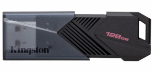 Memoria USB Kingston DataTraveler Exodia Onyx, 128GB, USB-A 3.2 Gen 1, Lectura 100MB/s, Negro