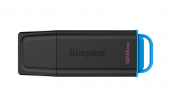 Memoria USB Kingston DataTraveler Exodia, 128GB, USB-A 3.0, Lectura 100MB/s, Escritura 20MB/s, Negro/Azul