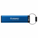 Memoria USB Kingston IronKey Keypad 200, 16GB, USB 3.2, Lectura 145 MB/s, Escritura 115 MB/s, Azul