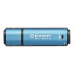 Memoria USB Kingston IronKey Vault Privacy 50, 128GB, USB A 3.2, Azul