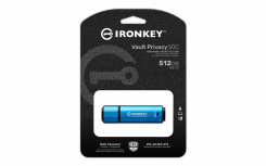 Memoria USB Kingston IronKey Vault Privacy 50C, 512GB, USB C 3.2, Azul