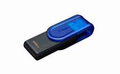 Memoria USB Kingston Data Traveler Exodia S, 128GB, USB-A 3.2, Negro/Azul