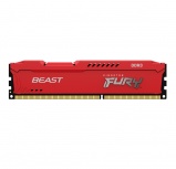 Memoria RAM Kingston FURY Beast DDR3, 1600MHz, 8GB, Non-ECC, CL10, Rojo