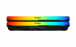 Kit Memoria RAM Kingston FURY Beast RGB DDR4 DDR4, 3200MHz, 64GB - 2 x 32GB, CL16, XMP image
