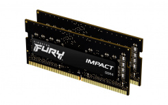 Kit Memoria RAM Kingston FURY Impact DDR4, 3200MHz, 16GB (2 x 8GB), Non-ECC, CL20, SO-DIMM, XMP