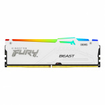 Memoria RAM Kingston Fury Beast RGB DDR5, 5200MHz, 32GB, On-Die ECC, CL40, XMP, Blanco