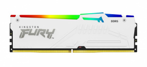 Kit Memoria RAM Kingston FURY Beast RGB DDR5, 6000MHz, 64GB (2 x 32GB), On-Die ECC, CL40, XMP, Blanco