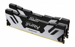 Kit Memoria RAM Kingston FURY Renegade DDR5, 6400MHz, 96GB (2 x 48GB), On-Die ECC, CL32, XMP, Plata/Negro