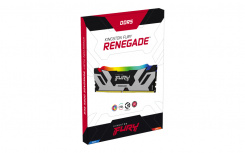 Kit Memoria RAM Kingston Fury Renegade RGB DDR5, 7200MHz, 32GB - 2 x 16GB, CL38, XMP, Plata image
