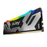 Memoria RAM Kingston FURY Renegade RGB DDR5, 8000MHz, 24GB, CL38, XMP/EXPO, Plata image