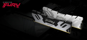 Memoria RAM Kingston Fury Renegade DDR5, 8200MHz, 24GB, CL42, XMP, Plata image