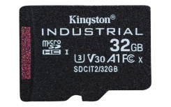 Memoria Flash Kingston Industrial, 32GB MicroSDHC UHS-I Clase 10, con Adaptador image