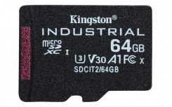 Memoria Flash Kingston Industrial, 64GB MicroSDXC UHS-I Clase 10