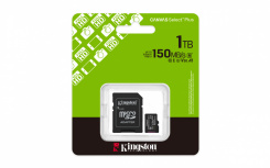 Memoria Flash Kingston Canvas Go! Plus, 1TB MicroSD UHS-I Clase 10, con Adaptador image