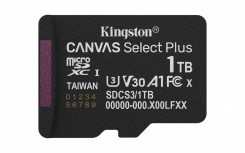 Memoria Flash Kingston Canvas Go! Plus, 1TB MicroSD UHS-I Clase 10, con Adaptador image