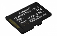 Memoria Flash Kingston Canvas Go! Plus, 1TB MicroSD UHS-I Clase 10, con Adaptador image