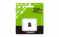 Memoria Flash Kingston CANVAS SELECT PLUS, 512GB MicroSDXC UHS-I Clase 10 image