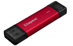 SSD Externo Kingston Dual Portable SSD, 1TB, USB-C/USB-A, Rojo image
