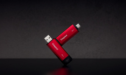 SSD Externo Kingston Dual Portable, 2 TB, USB-C/USB-A, Rojo image