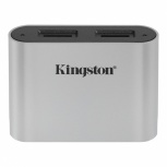Kingston Lector de Memoria Workflow, MicroSD, USB 3.0, Negro/Plata, para Workflow Station