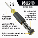 Klein Tools Desarmador Puntas Intercambiables 32307, 26 Piezas