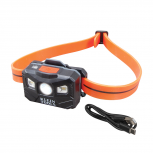 Klein Tools Linterna LED para Cabeza Recargable 56064, 400 Lúmenes,