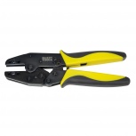 Klein Tools Pinza Ponchadora VDV200-010, para Aplicaciones Eléctricas, Negro/Amarillo